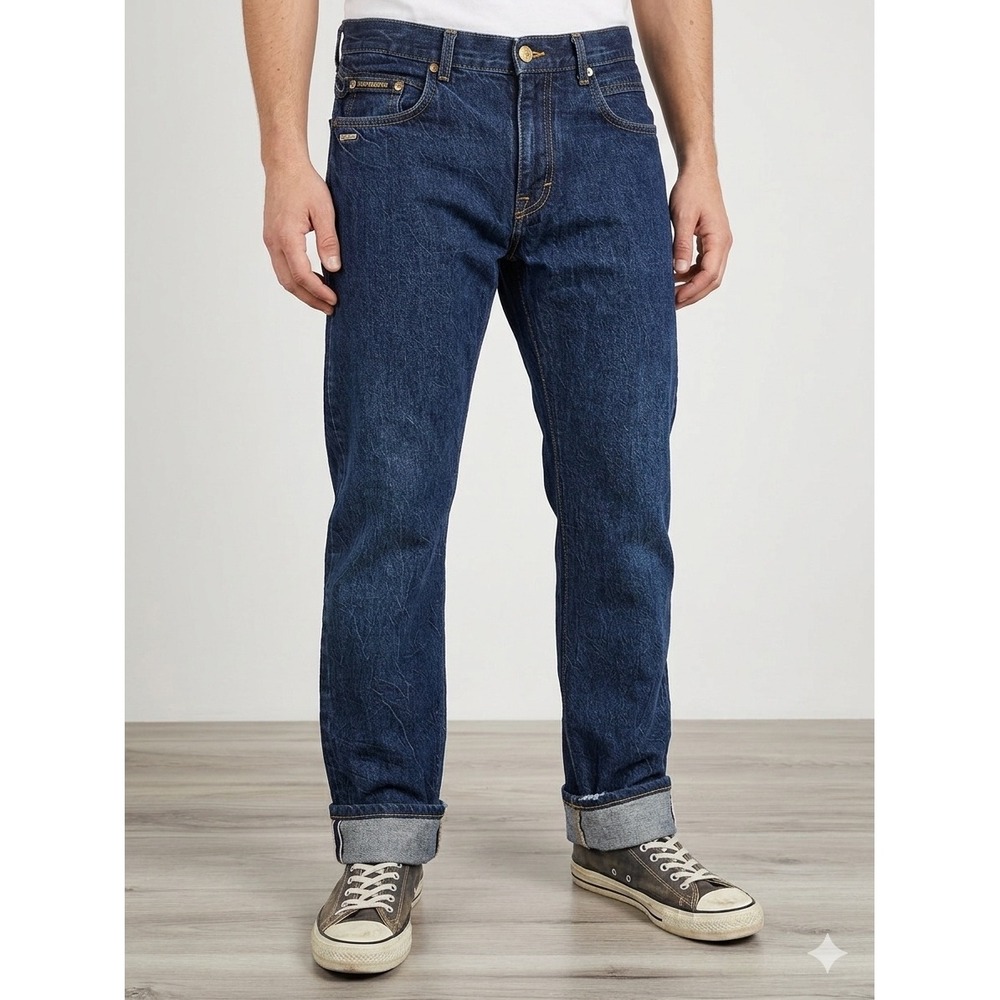 Third & Army Blacksmith Straight Leg Selvedge Jeans‎ Mens 36 Made in USA Blue